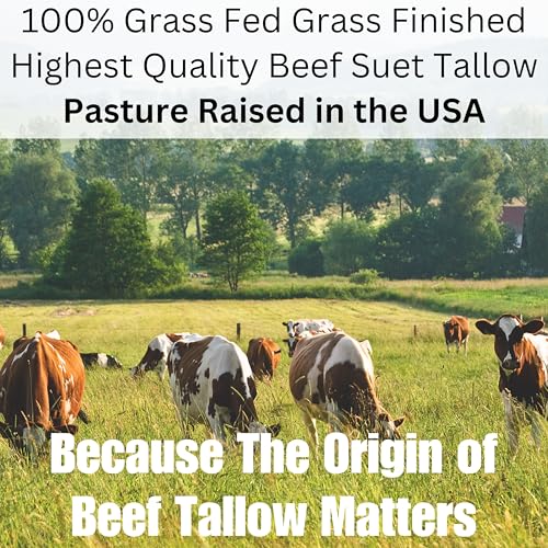 Whipped Tallow Balm for Skin, 100% Grass Fed Beef Tallow Face Moisturizer - Organic Body Butter, Beef Tallow for Skin, Eczema, Baby, Made in USA, Herb Infused, 2 oz