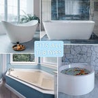 Bath Pillow for Tub, Luxury Bath Pillow Soft 4d Mesh, Bathtub Pillow for Soaking tub with 6 suctions Cups, Bath Tub Pillows for Head and Neck Support, for Relaxing Spa