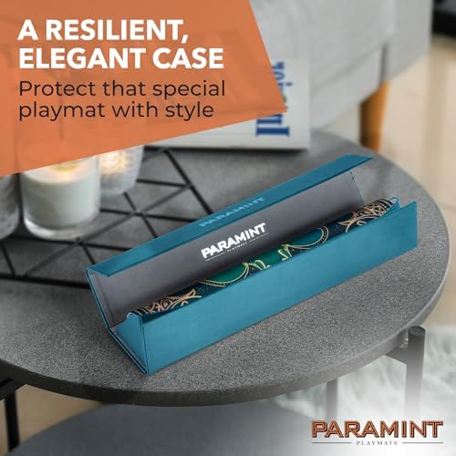 MatShield Turquoise, Durable Playmat Case - Compatible with Magic The Gathering, MTG Play Mat Tube - MTG Accessories -, Magnet Snap Closure