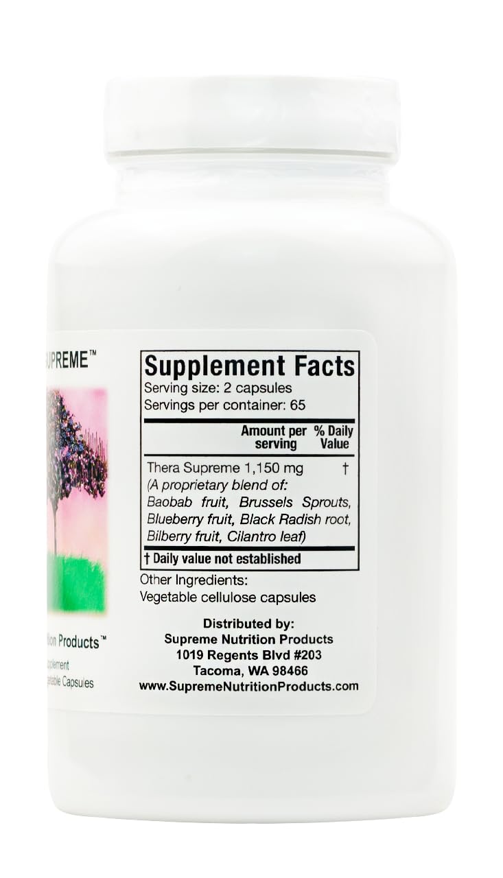 Supreme Nutrition Thera Supreme, 130 Pure Herbal Combination Vegetarian Capsules
