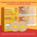 Silicone Scar Sheets for Breast 12 Pack - Medical Scar Removal Sheets - Silicone Sheet Breast Post Surgery Supplies for Scars Treatment - Areola Gel Circles (3 IN)