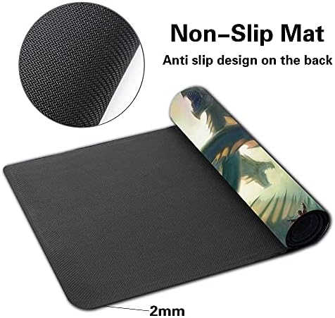 Board Game MTG Playmat Games Size 60X35 cm CCG Compatible for MTG CCG RPG Trading Card Game (Khalni Hydra)