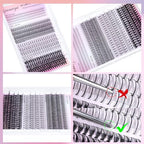 Geeneiya Lash Clusters Kit Individual Lash Extension Kit DIY Multi-type D Curl Cluster Eyelash Extension Kit with Bottom Lashes, Waterproof Lash Bond and Seal Glue, Lash Tweezers (30D, 480PCS)