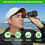 16X52 Mini Monocular Telescope High Powered for Adults, Birthday Gifts for Men Dad Him Husband Teen Boys, BAK4 & FMC Prism Scope for Birdwatching Outdoors Hunting, Cool Gadgets for Men