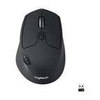 Logitech M720 Triathalon Full Size Multi-Device Wireless Mouse - Black
