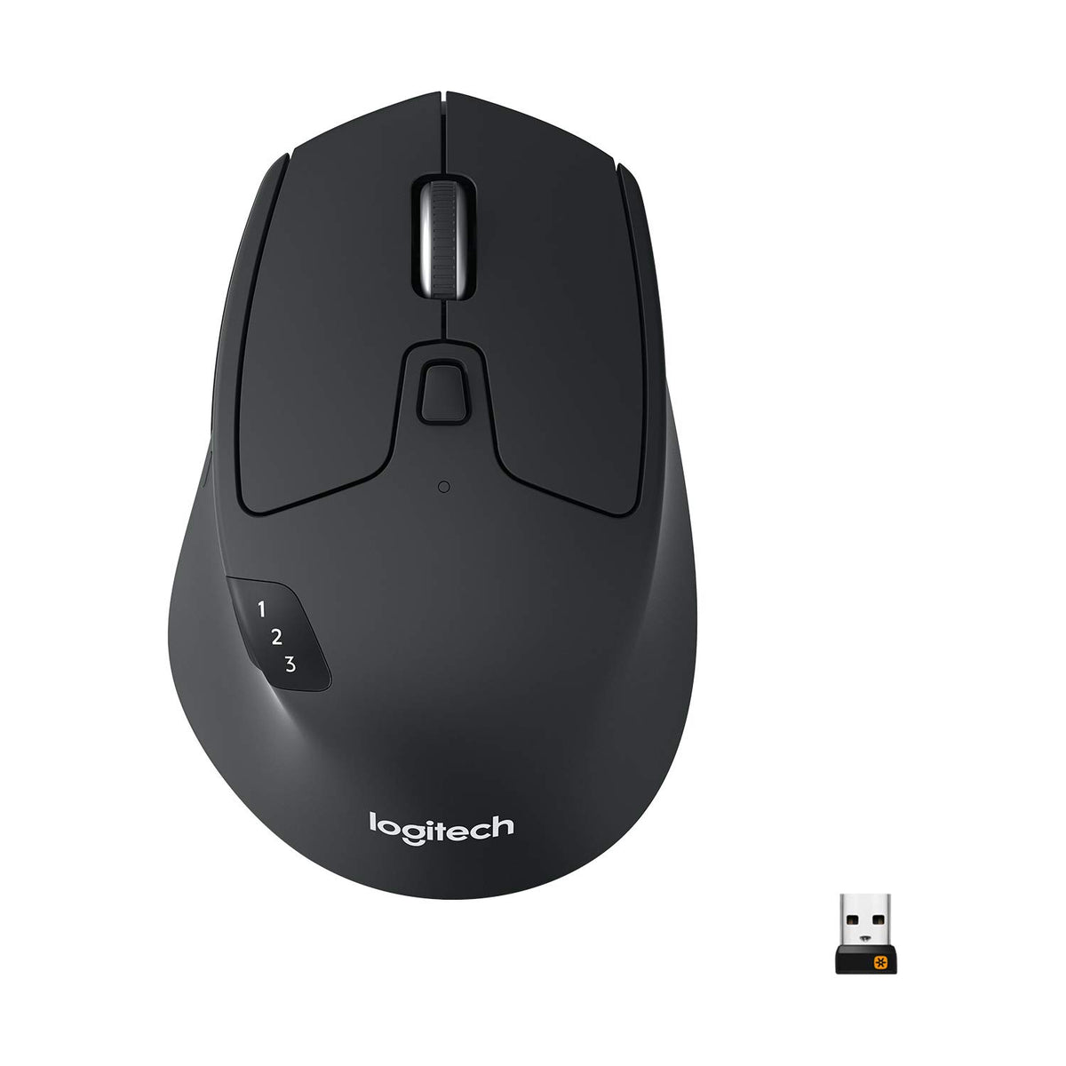 Logitech M720 Triathalon Full Size Multi-Device Wireless Mouse - Black