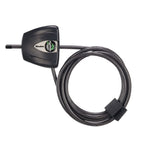 Master Lock Black Python Bike Lock with Key, Adjustable Metal Cable Lock has a Weather Resistant Vinyl Coating for Outdoor Equipment, Bicycles, 6 Feet Long, 8417D