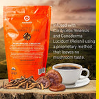 Enerhealth Botanicals NutriCafé Perfomance Enhancer – Fairly Traded, Low Acid, Medium Roast Whole Arabica Bean Coffee, Infused with Organic Mushroom Extracts to Increase Stamina & Performance – 12 oz