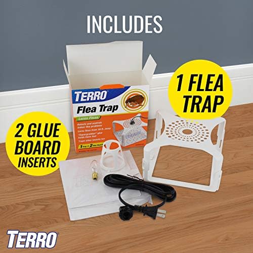 Terro T230 Indoor Electric Flea Trap and Killer - Refillable Flea Traps for Inside Your Home