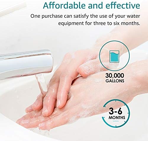 AQUA CREST AP110 Whole House Water Filter, Sediment Filter, 5 Micron, Replacement for 3M® Aqua-Pure AP110, Culligan® P5, APEC, GE FXUSC, Whirlpool®, Any 10" x 2.5" Home Water Filter, Pack of 6