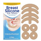 Silicone Scar Sheets, Silicone Scar Tape, Medical Grade Scar Removal Strips，Reusable and Effective Breast Silicone Scar Sheets, 4 Pair/Blue