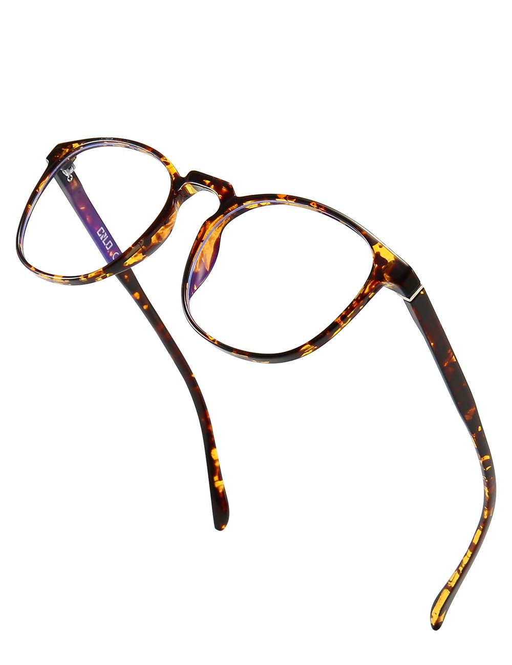 CNLO Blue Light Blocking Glasses,Computer Glasses,Anti Eyestrain, Lightweight Frame Eyeglasses,Men/Women… (Amber)