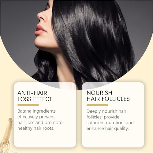 Batana Oil for Hair Growth, 4-in-1 Liquid Batana Oil, 100% Organic Batana Oil from Honduras with Rosemary with Rosemary, Pumpkin Seed Oil, Castor Oil for All Hair Types 30ml / 1 Fl Oz (1PCS)