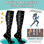 BIQU Compression Socks for Women and Men Circulation-Best Support for Running, Athletic, Nursing, Travel(BQ-10-10 S/M)