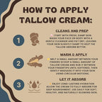 Grass-Fed & Finished Organic Tallow Cream | Face & Body Moisturizer | Lost N' Lavender (Lavender Essential Oil & Jojoba Oil) | For Sensitive, Dry & Irritated Skin (4 Fl Oz)(A1)