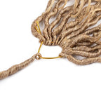 Goddess Locs Crochet Hair 22 Inch Boho River Locs Hippie Locs Wavy Crochet With Curly Hair In Middle And Ends Braids Hair Extensions (8Packs,22 inch, T27/613)