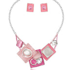 CSY Fashion Bohemian Statement Necklace Earrings Jewelry Set Women's Gifts