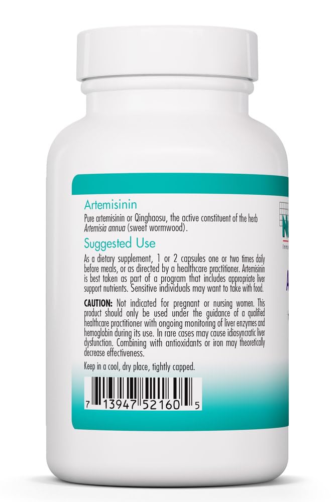 NutriCology Artemisinin - Pure Botanical Formula - Qinghaosu Extract from Artemisia Annua - Gut Microbiome Support - Hypoallergenic - 45 Servings - 90 Capsules