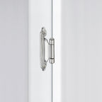Home Expert 10 Pack (5 Pairs) Polished Chrome Cabinet Hinges for Kitchen Doors, Self-Closing, 1/2 Inch Overlay (Variable), Semi-Concealed Face Frame, Surface Mount Cabinet Hardware