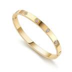 RIMRIVA Gold Bracelets for Women Love Bangle Bracelet Friendship