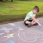 160 PCS Sidewalk Chalks Set Non-Toxic Washable Jumbo Chalk for Outdoor Art Play, Painting on Chalkboard, Blackboard and Playground