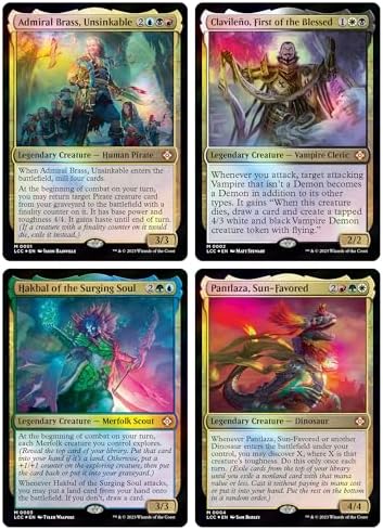 Magic: The Gathering The Lost Caverns of Ixalan Commander Deck Bundle – Includes All 4 Decks (Ahoy Mateys, Blood Rites, Explorers of The Deep, Veloci-ramp-tor)