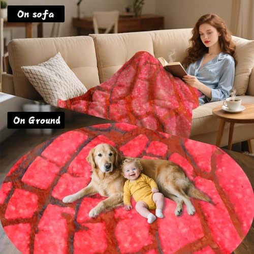 74in Concha Blanket White Elephant Gifts for Adults Useful Throw Blankets Woemn Men Party Cool Stuff Novelty Gag Sweet Shell Bread Soft Fleece Wrap
