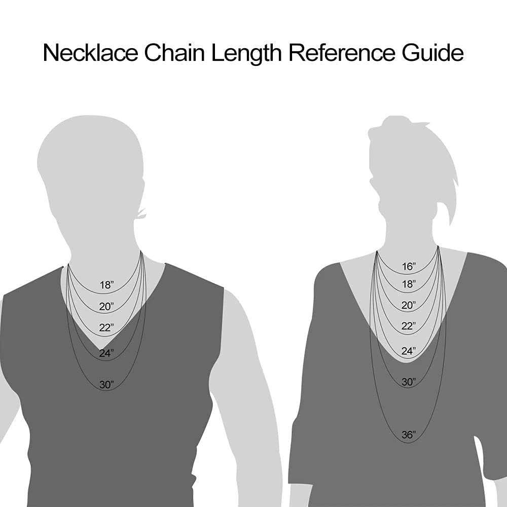 Yooblue Cross Necklace for Men, Mens Necklace Silver Layered Rope Chain Cross Pendant Simple Necklace Jewelry Gifts Dainty Cross Chain Necklace for Men 22 24 Inch Mens Gifts