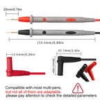Test Leads 1000V 20A Ultra-Sharp Gold-Plated Test Probe Lead for Multimeter