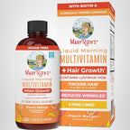 MARYRUTH'S Liquid Multivitamin+Hair Growth | Clinically Tested for Thicker Hair & Facial Wrinkles in Women | Biotin 10000mcg | Lustriva Hair Growth Supplement | Skin Care | Age 18+ | 30 Fl Oz