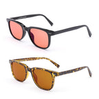 UrbanLens Indoor Fluorescent-41 Pink & Outdoor Fluorescent-60 Brown Tinted Migraine Light Sensitivity Glasses for Photophobia, Fluorescent LED Glare and Computer