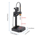 Vertical Heat Set Insert Tool Pressing Machine with 90W Soldering Iron, Heat Set Tips M2-M8, 30PCS Brass Nuts Threaded Inserts for 3D Printed Part