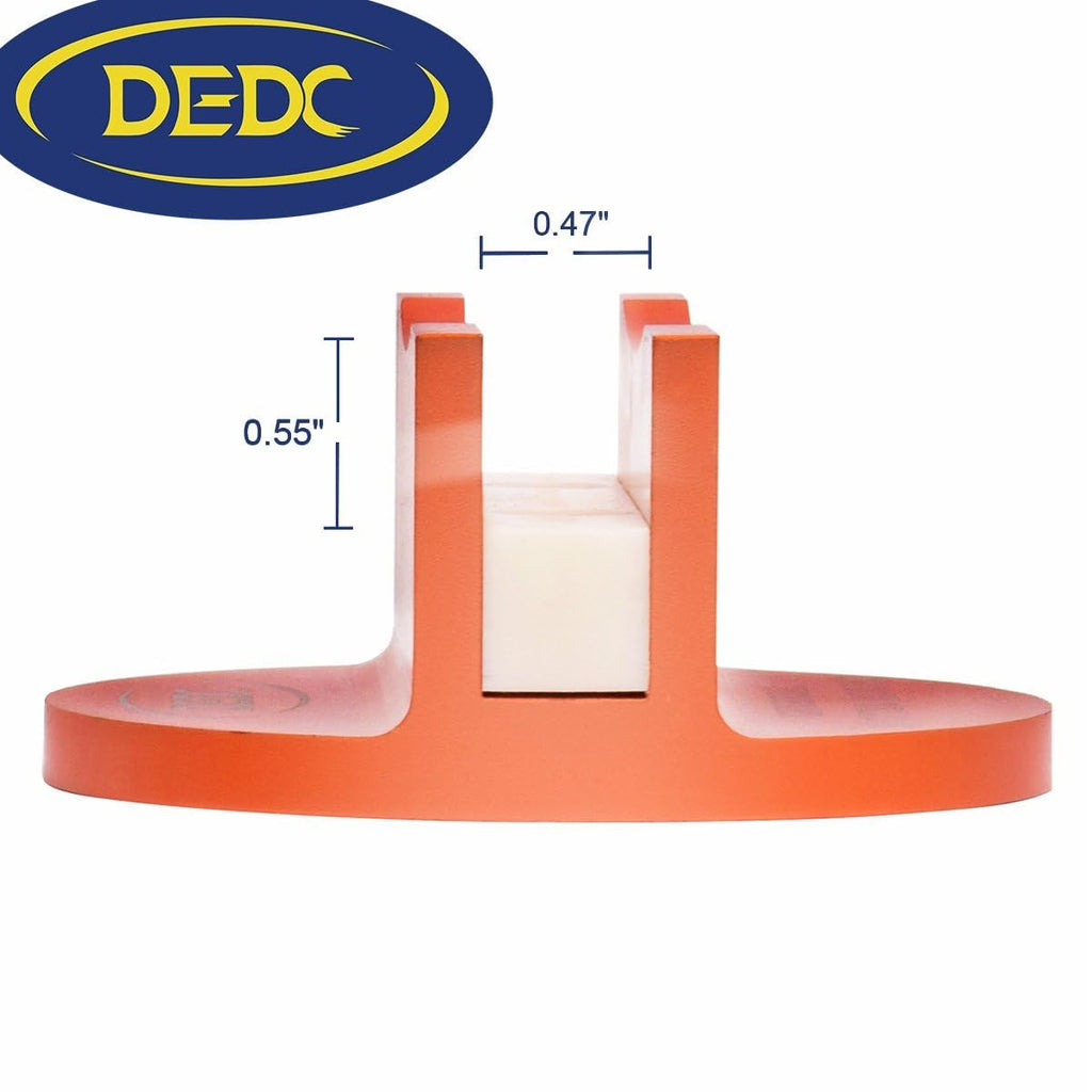 DEDC Universal Aluminum Grooved Magnetic Jack Pad 2 Pcs, Jacking Puck Pinch Weld Frame Rail Adapter with 2 Reminder Streamers, Oil Change Mush Haves, Mechanic Tools in Garage, Gifts for Mechanics