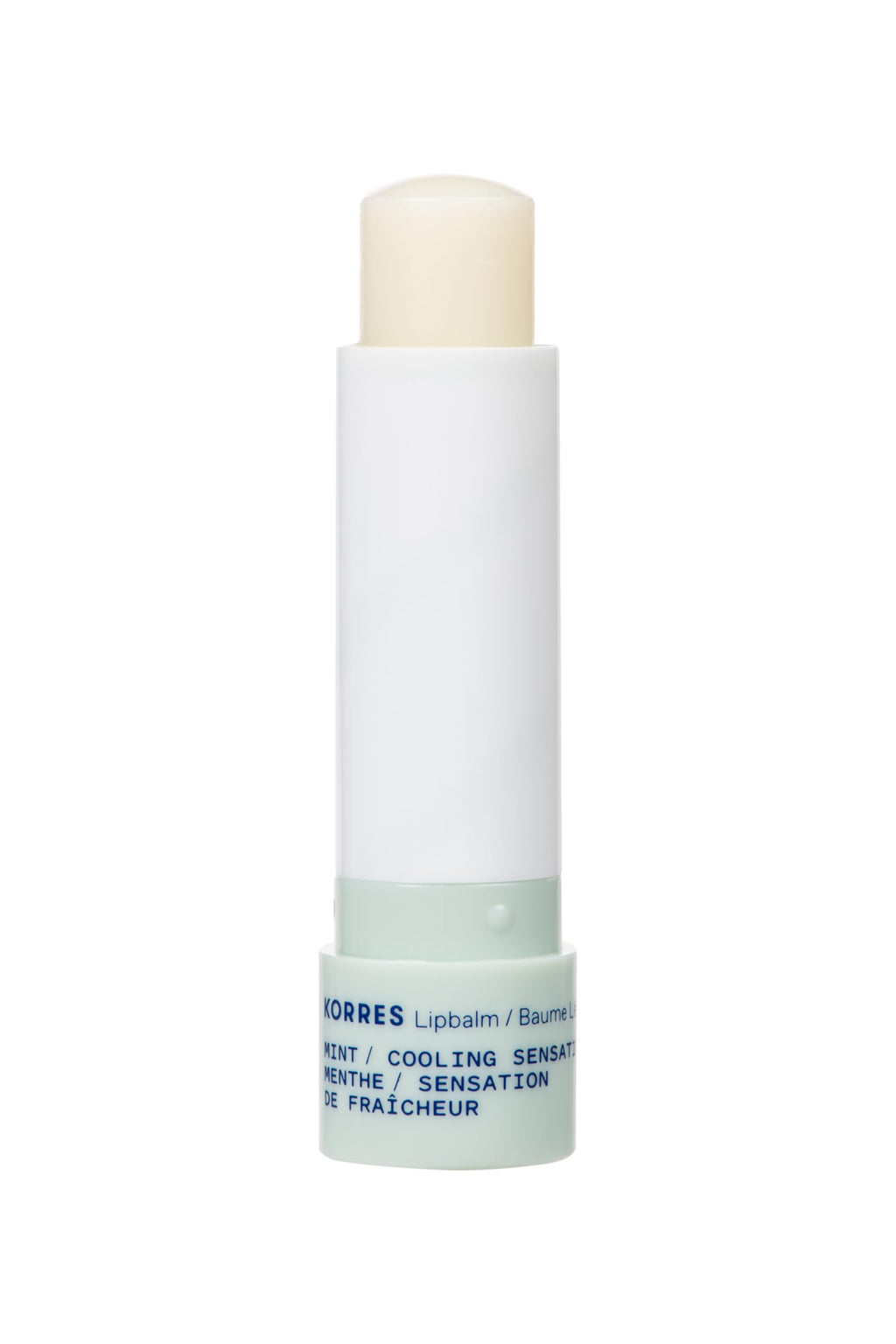 KORRES Balsam Lip Butter Stick Clear Mint, Moisturizing Balm with Greek Hypericum Oil, Nourishing Formula for Smooth Lips, Lightweight Shine, Daily Lip Care, 0.17 oz
