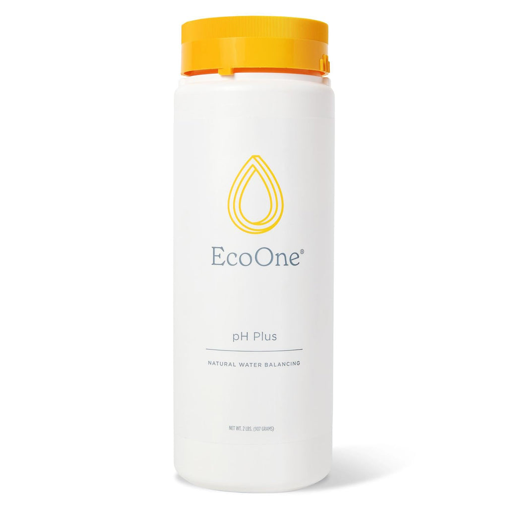 pH Plus by EcoOne | Natural Water pH Increaser for Hot Tub Application | Chlorine-Free, Phosphate-Free Hot Tub pH Increaser | Increases Alkalinity & Neutralizes pH to Prevent Scale & Buildup, 2 Lbs