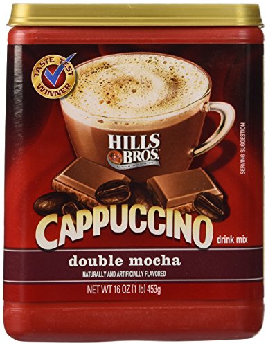 Hills Bros. Coffee Instant Cappuccino Double Mocha, 16-Ounce Jars (Pack of 6)