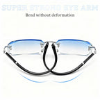 ZLLCXR Clarity Blue Glasses, Automatic Adjustment Eye Glass, For Reading Eye Strain from Screen Computer Gaming Eye Glasses with Clear Frame & Travel Case(1Pcs)
