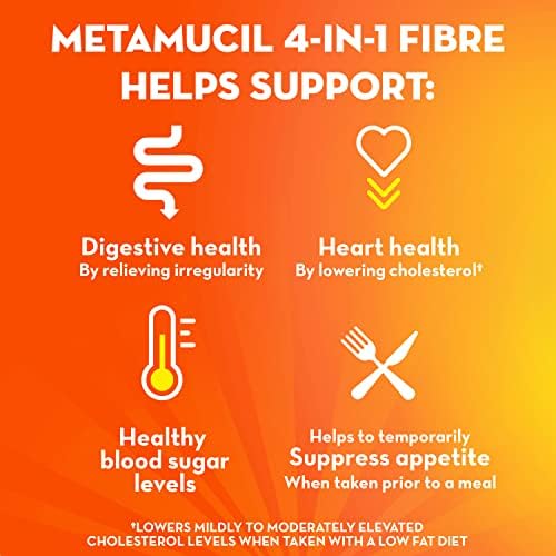 Metamucil Smooth Texture Fibre, Unflavoured - Sugar Free, 660g,Powder,14256 units