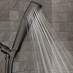 Luxury Spa Series: Bronze Hand Held Shower Head, 2.3 inch High Pressure Handheld Showerhead with Extra-Long Stainless Steel Hose, Experience MAXX Comfort and Elegance (Oil Rubbed Bronze)