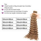 27# Deep Wave Braiding Human Hair Honey Blonde Bulk Human Hair for Braiding Deep Curly Hair for Micro Boho Braids Crochet Human Hair for Bohemian Box Braids100 Grams (2 of 50g)18 inch