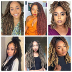 8 Packs Passion Twist Hair 12 Inch Pre-twisted Passion Twist Crochet Hair Pre-looped Crochet Braids Hair for Women Passion Twists Braiding Hair Synthetic Hair Extensions (12Strands/Pack; 1B#)