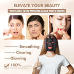 Red Light Therapy Mask for Face, 7 Colors LED Face Mask Light Therapy At Home, Led Face Mask Light Therapy, Black