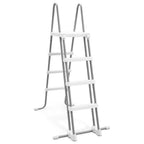 Intex 28077E Heavy Duty Deluxe Pool Ladder with Removable Steps for 52 Inch Depth Above Ground Pools