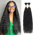 Human Braiding Hair for Boho Braids 100% Human Hair Braiding Hair 100g With 2 Human Hair Bundles For Braiding No Weft Human Braiding Hair for Boho Micro Box Braids