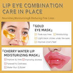 Eakroo 30 Pairs Lip Mask & Under Eye Mask, Crystal Collagen Eye Patches for Puffy Eyes, Effectively Nourishes the Lip & Eye Skin, Reducing Fine Lines & Dark Circle, Make Skin Smooth and Firm (Set A)