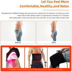 Red Light Therapy Infrared Light Therapy Pad for Body Pain NIR Deep Therapy for Back Knee Hands Feet Relief Portable 660nm 850nm Home Heating Light Therapy Wrap Belt Gift for Women Men