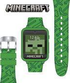 Minecraft Kids Smart Watch – Touchscreen Interactive Watch with 10 Customizable Clock Faces, Built-in Camera, Video Recorder, Alarm, Calculator, Games & Pedometer – Fits Wrists 5.5" to 8"