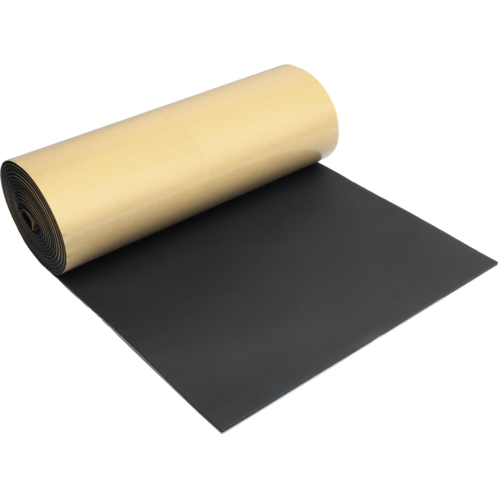 Storystore Foam Rubber Sheet with Adhesive, 12 x 59 x 1/8 Inch Closed Cell Insulation Neoprene Foam Sheet, Multi-Function Soundproof Weatherproof Foam Padding