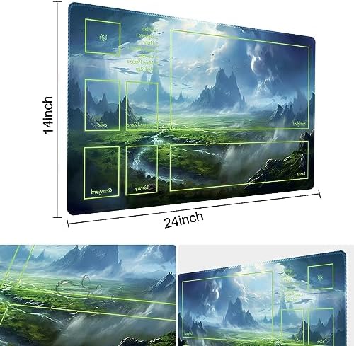 MTG Playmat - Non-Slip Backing Printing, Ideal for Card Game Enthusiasts TCG Playmat (Purify Land-Deck)