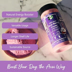 NPG Freeze-Dried Acai Berry Powder 7 Oz, Seedless Superfood with a Fine Powder Texture for Smoothies, Drinks, and Natural Food Coloring, Non-GMO, No Added Sugar, No Preservativesthi